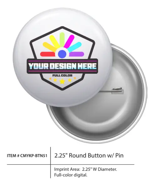 2" Square Magnet Buttons