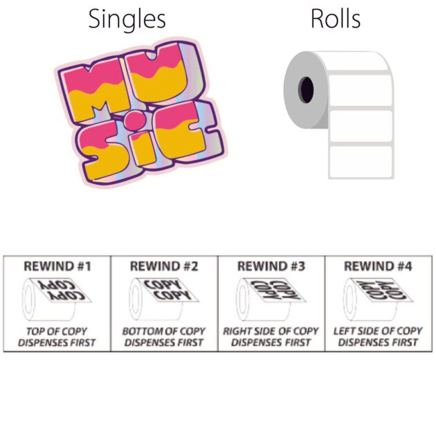 Any Custom Shape 3” x 3” Inch Holographic Bopp Labels