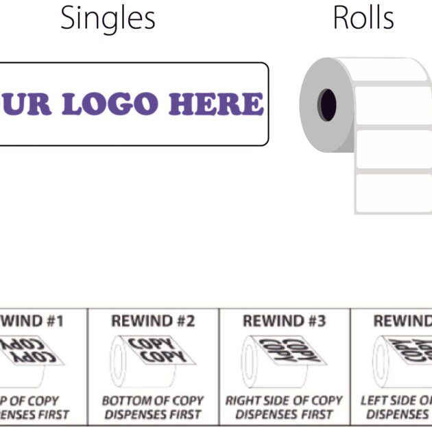 4" x 5" Inch Clear Bopp Labels