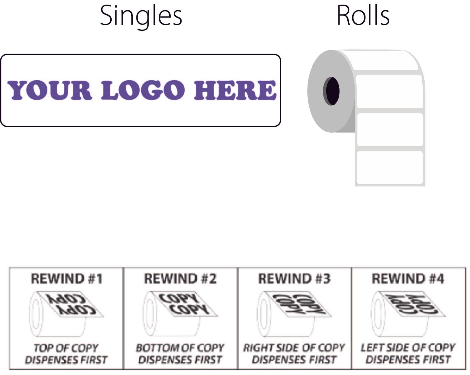 4" x 5" Inch Clear Bopp Labels